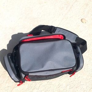 A fishing tackle bag